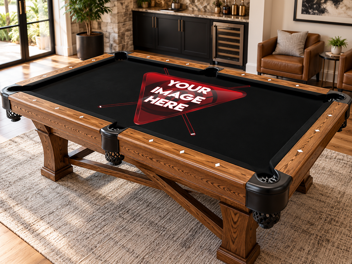 Custom Pool Table Felt: Turn Your Logo, Photo or Design Into a One-of-a-Kind Pool Table