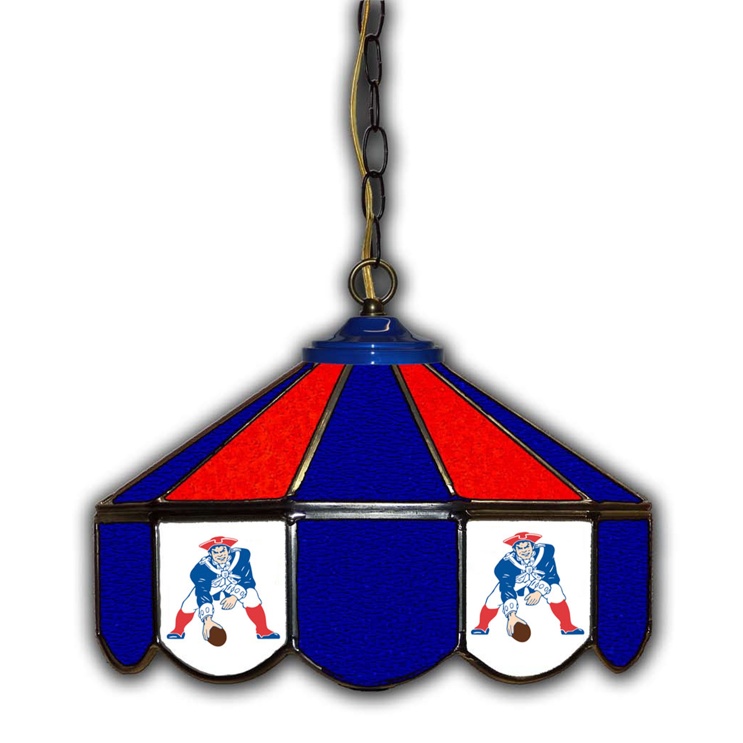 New England Patriots 14" Glass Pub Lamp