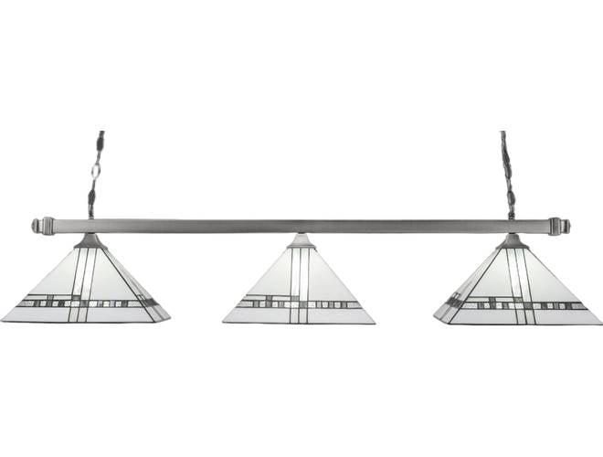 Toltec Lighting Square 3-Light Bar with Deco Art Shades