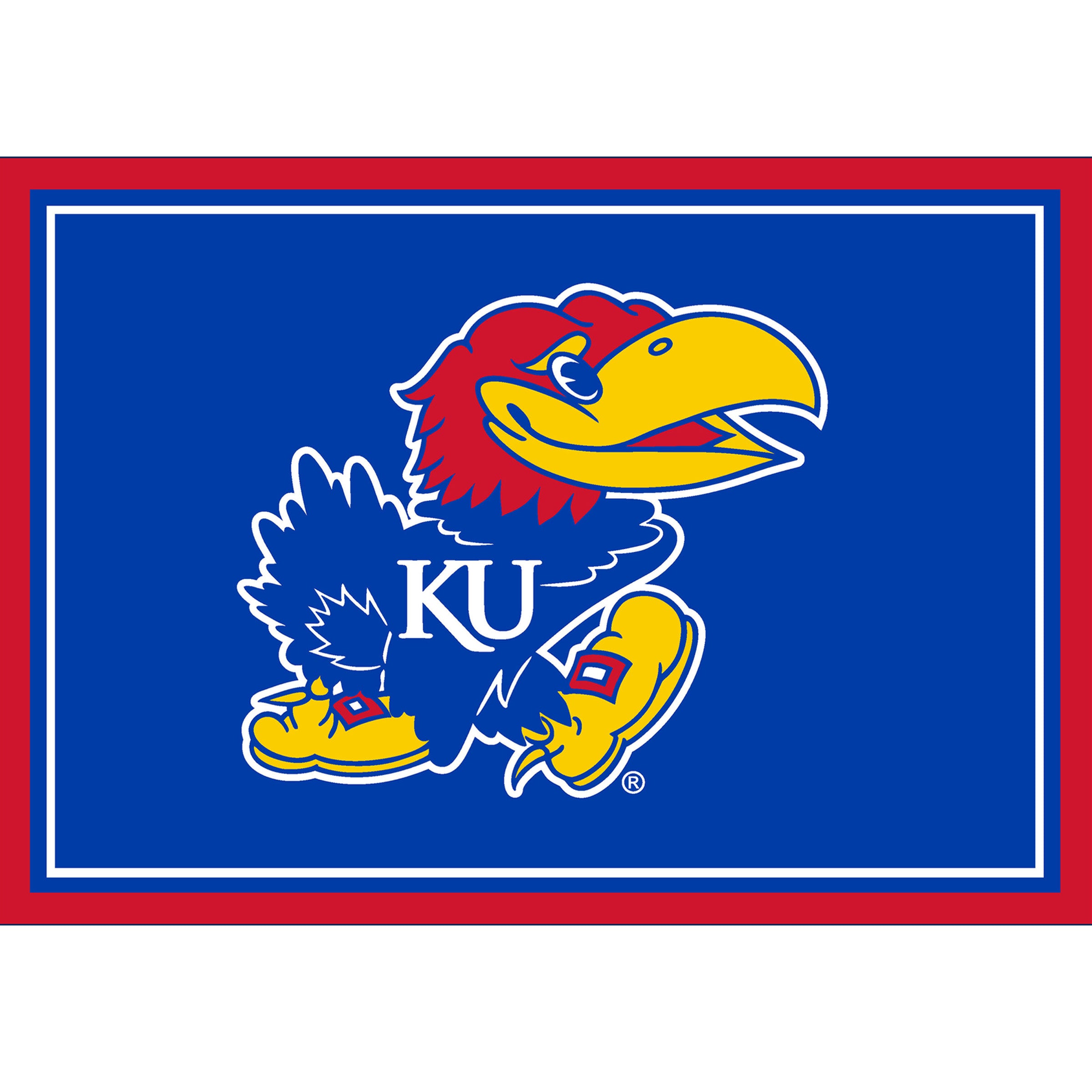 University Of Kansas 3x4 Area Rug