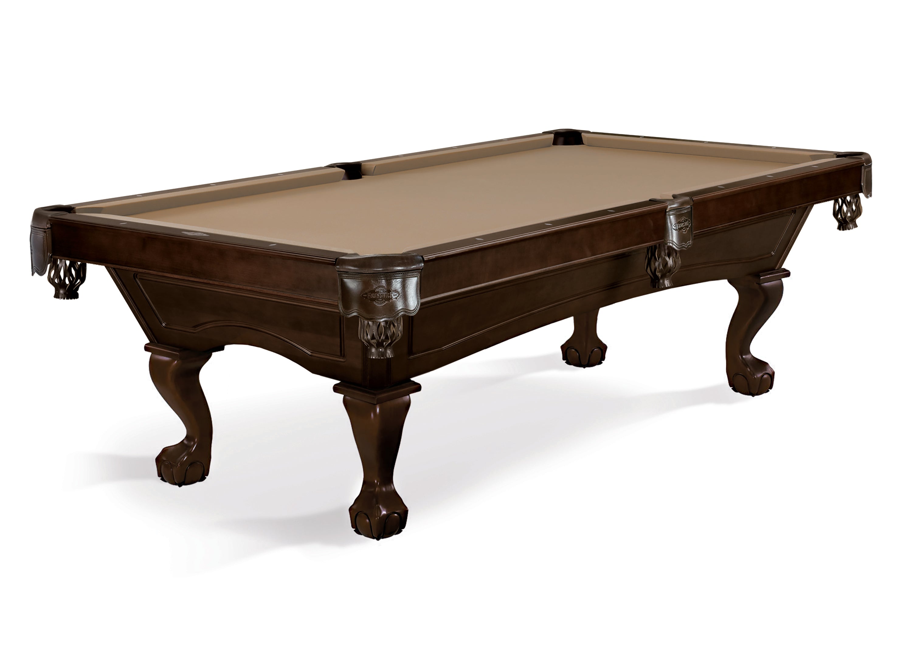 Brunswick Allenton 7' Espresso - Ball & Claw Leg
