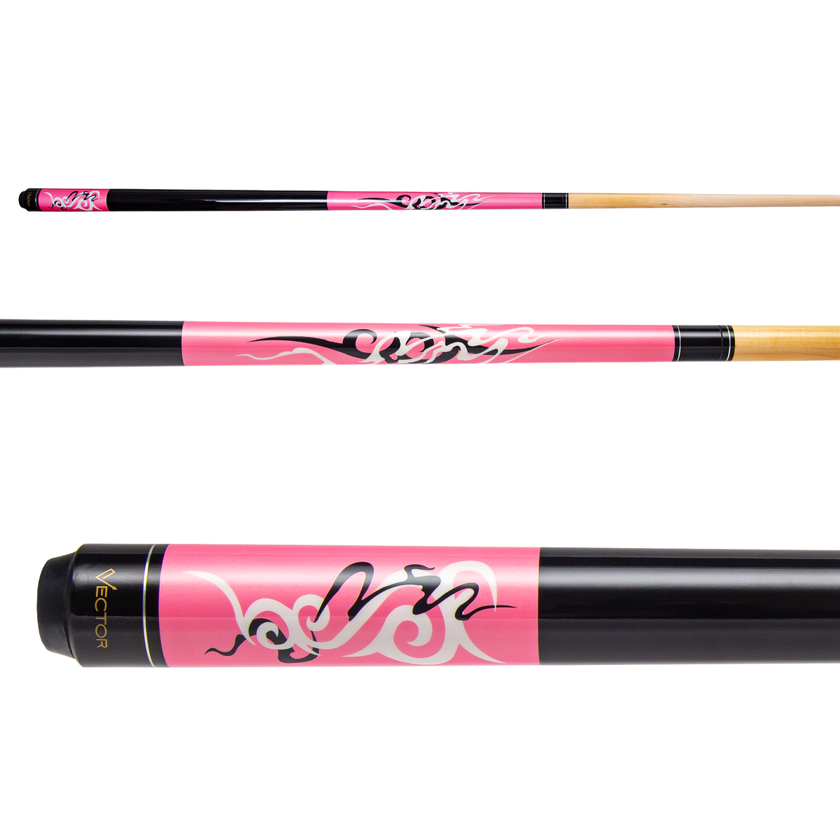 Vector Tribal Pink Pool Cue