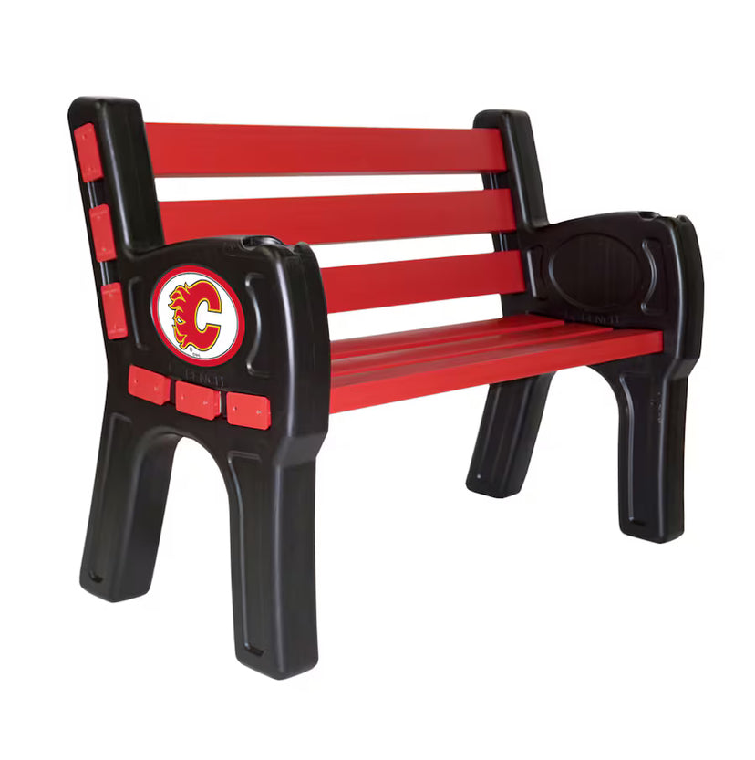 Calgary Flames Outdoor Bench