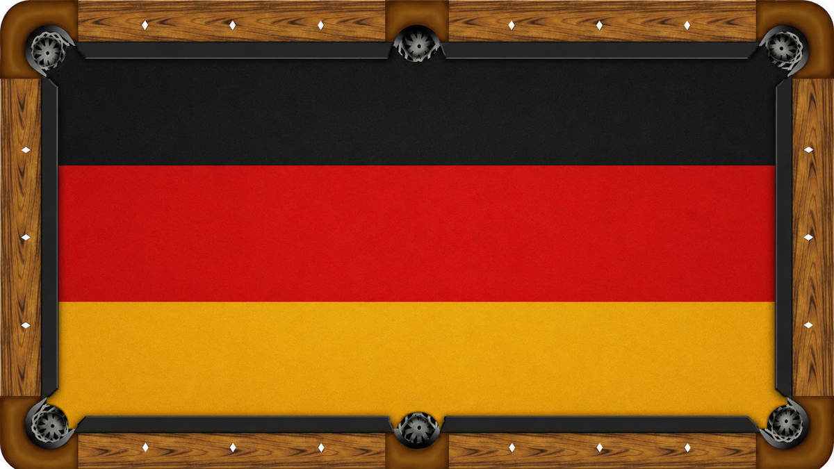 Germany Print Custom Pool Table Felt — custom printed pool table felt design preview