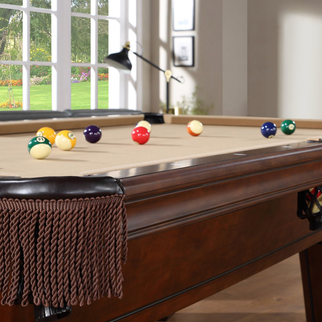 Baxter 8' Pool Table Nut Brown