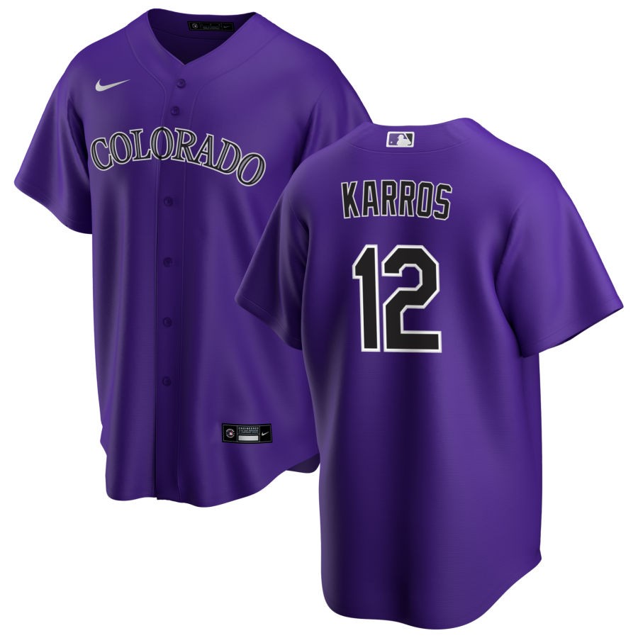 Kyle Freeland Men's Nike Purple Colorado Rockies Alternate Replica Custom Jersey