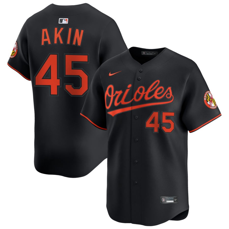 Anthony Nunez Men's Nike Black Baltimore Orioles Alternate Limited Custom Jersey