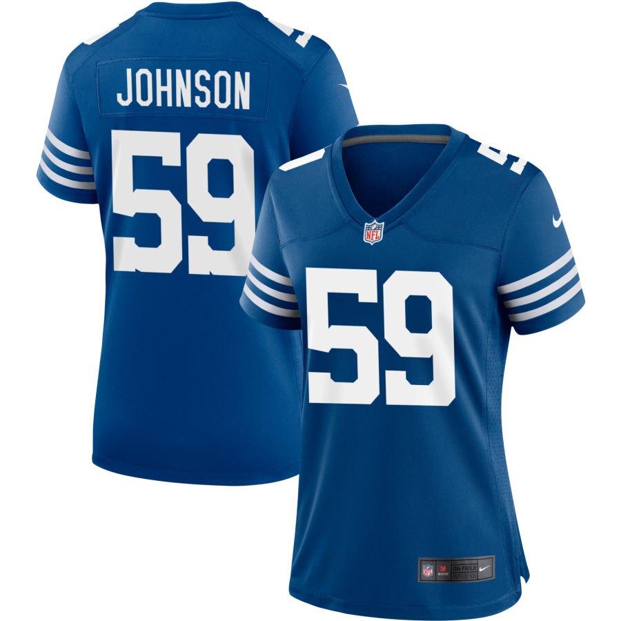 Buddy Johnson Women's Nike Royal Indianapolis Colts Alternate Custom Jersey