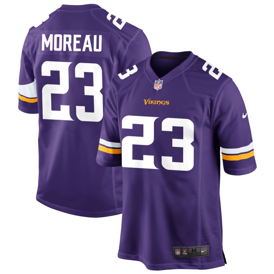 Fabian Moreau Men's Nike Purple Minnesota Vikings Custom Game Jersey