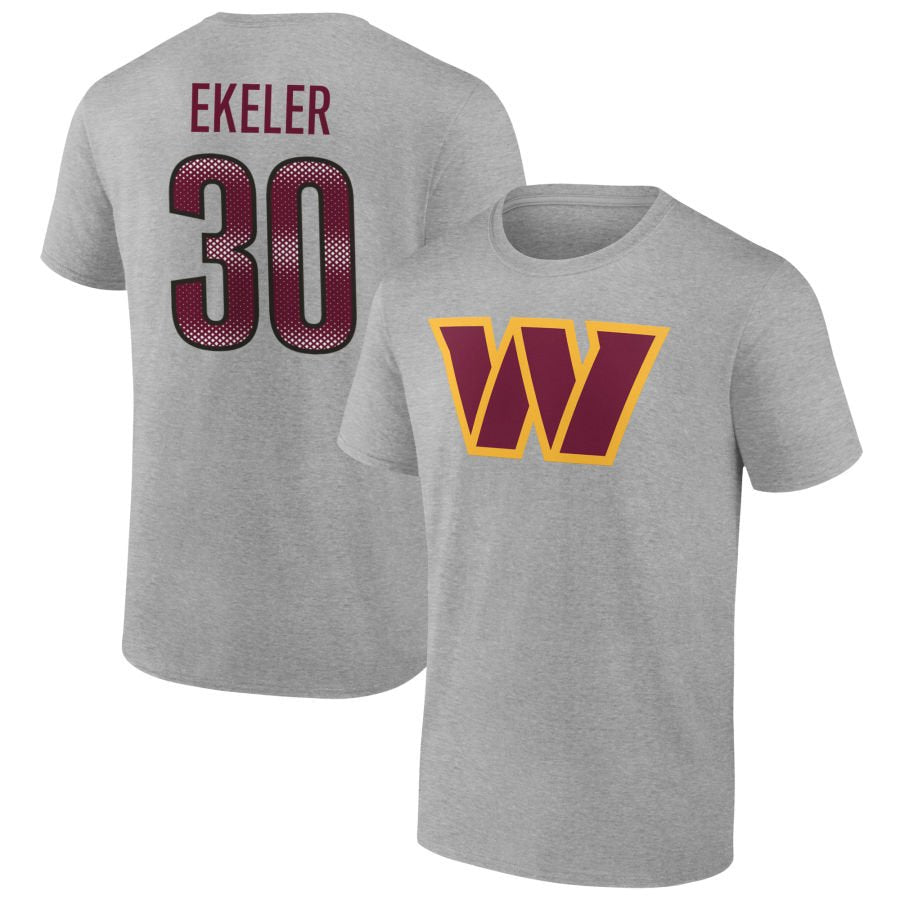 Men's Gray Washington Commanders Big & Tall Team Authentic Custom T-Shirt