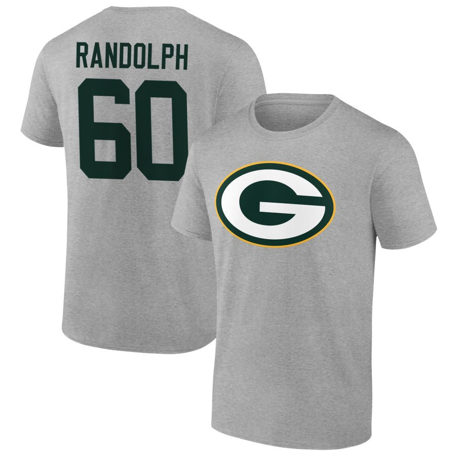 Men's Gray Green Bay Packers Big & Tall Team Authentic Custom T-Shirt