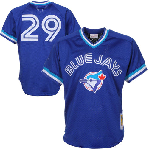 Men's Mitchell & Ness Joe Carter Royal Toronto Blue Jays Authentic Batting Practice Jersey