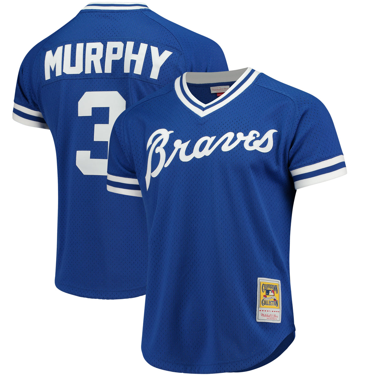 Men's Mitchell & Ness Dale Murphy Royal Atlanta Braves Authentic Batting Practice Jersey