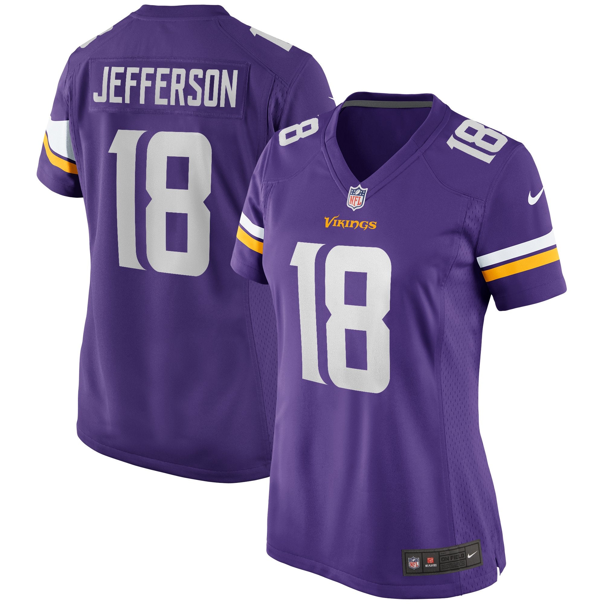 Women's Nike Justin Jefferson Purple Minnesota Vikings Game Jersey