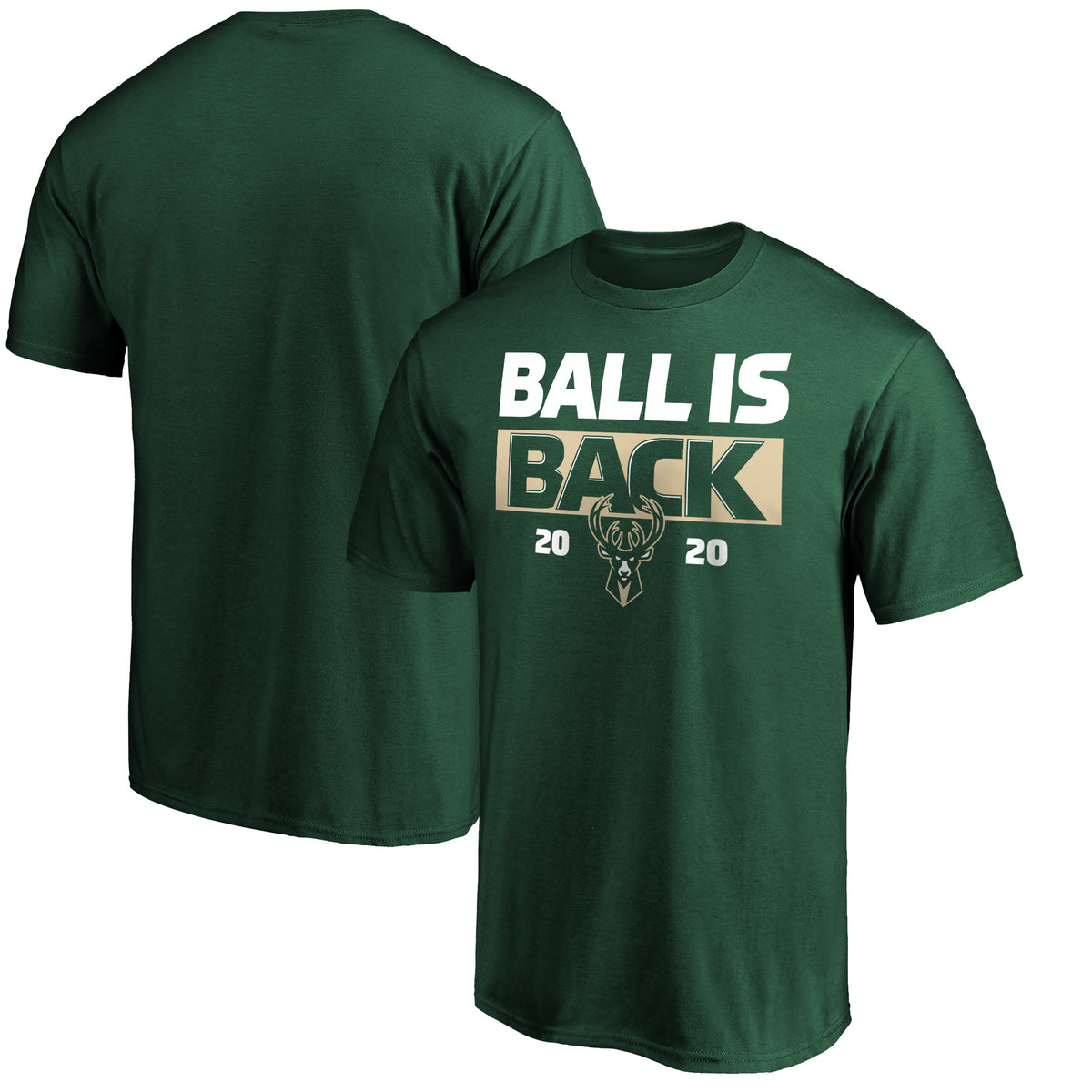 Men's Green Milwaukee Bucks Ball Is Back T-Shirt