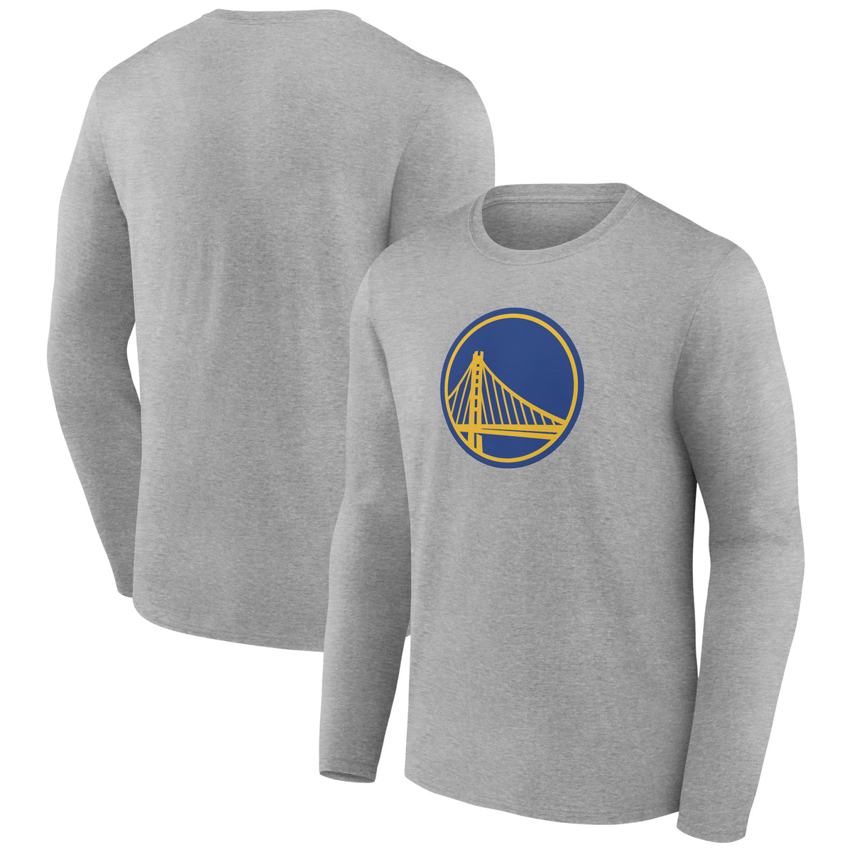 Men's Gray Golden State Warriors Alternate Logo Long Sleeve T-Shirt
