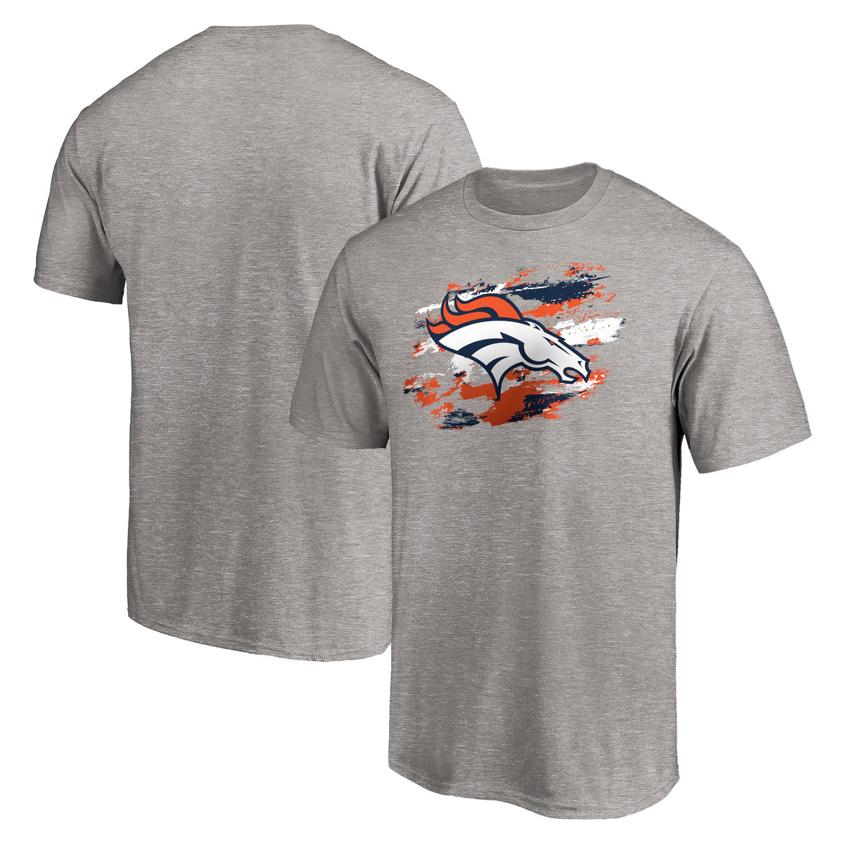Men's Heather Gray Denver Broncos True Color T-Shirt