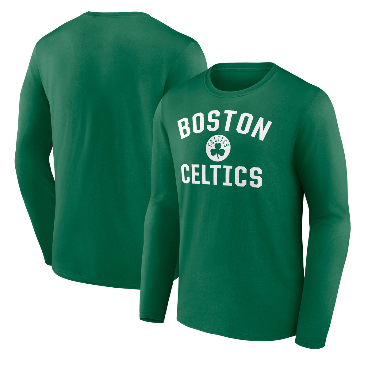 Men's Green Boston Celtics Victory Arch Team Long Sleeve T-Shirt