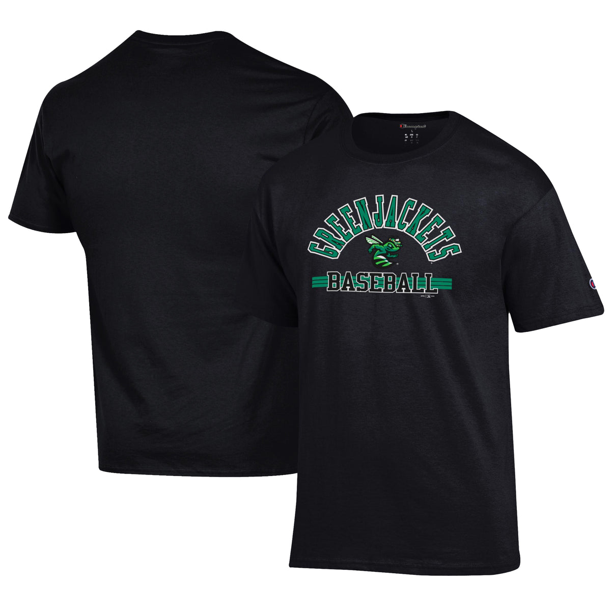 Men's Champion Black Augusta GreenJackets Jersey T-Shirt