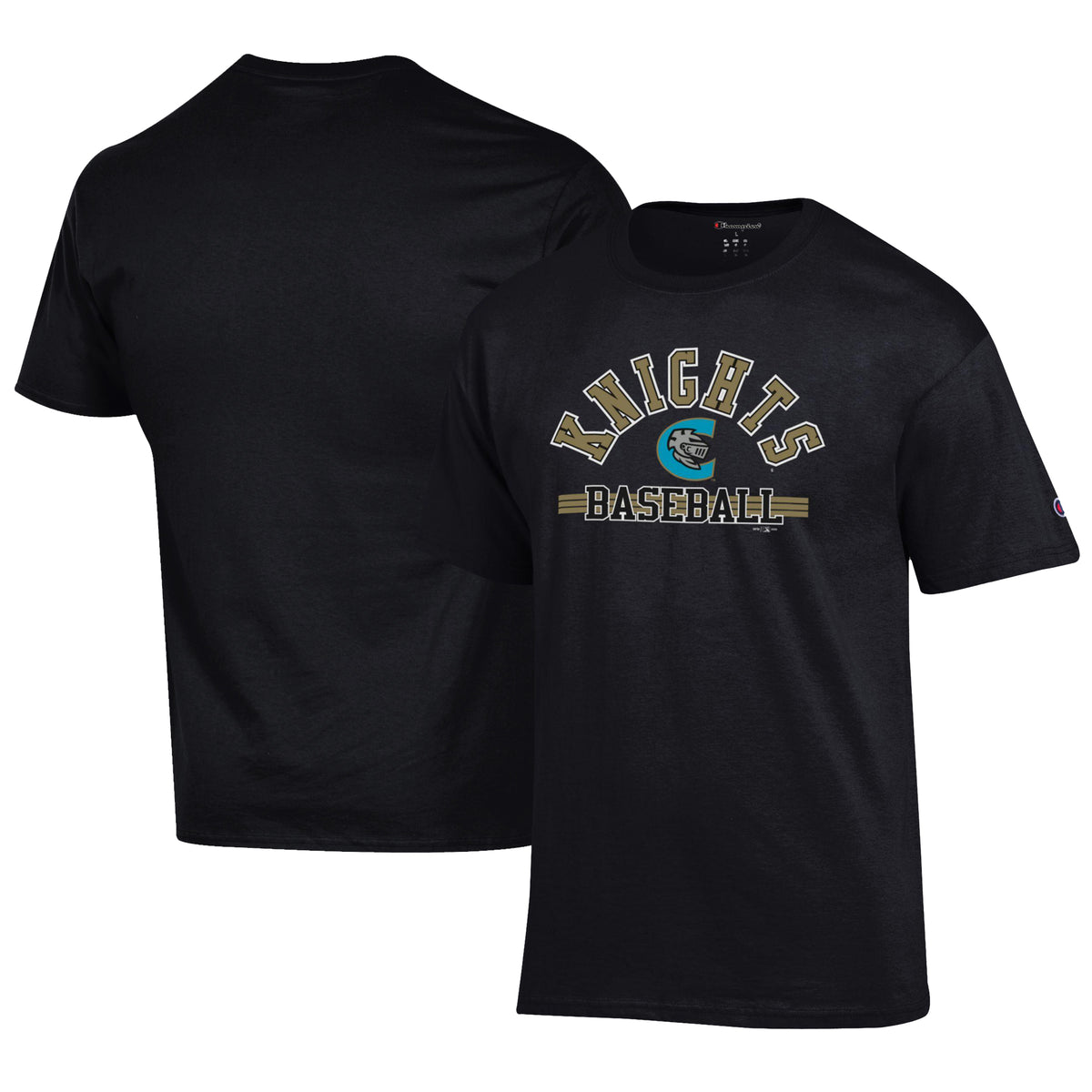 Men's Champion Black Charlotte Knights Jersey T-Shirt