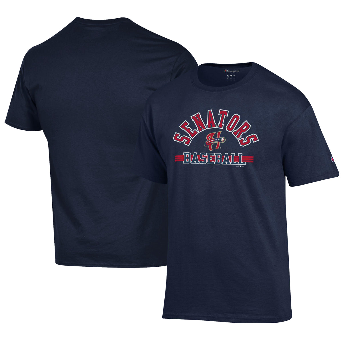 Men's Champion Navy Harrisburg Senators Jersey T-Shirt