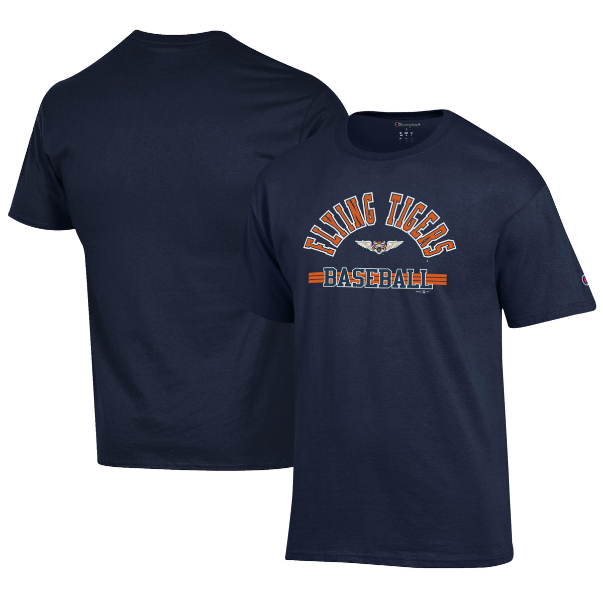 Men's Champion Navy Lakeland Flying Tigers Jersey T-Shirt