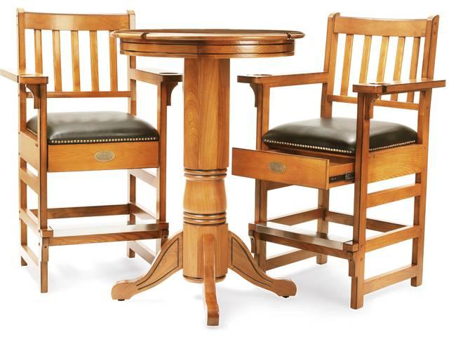 Spencer Marston Pub Deluxe Plus Table and 2-Chair Set - Oak