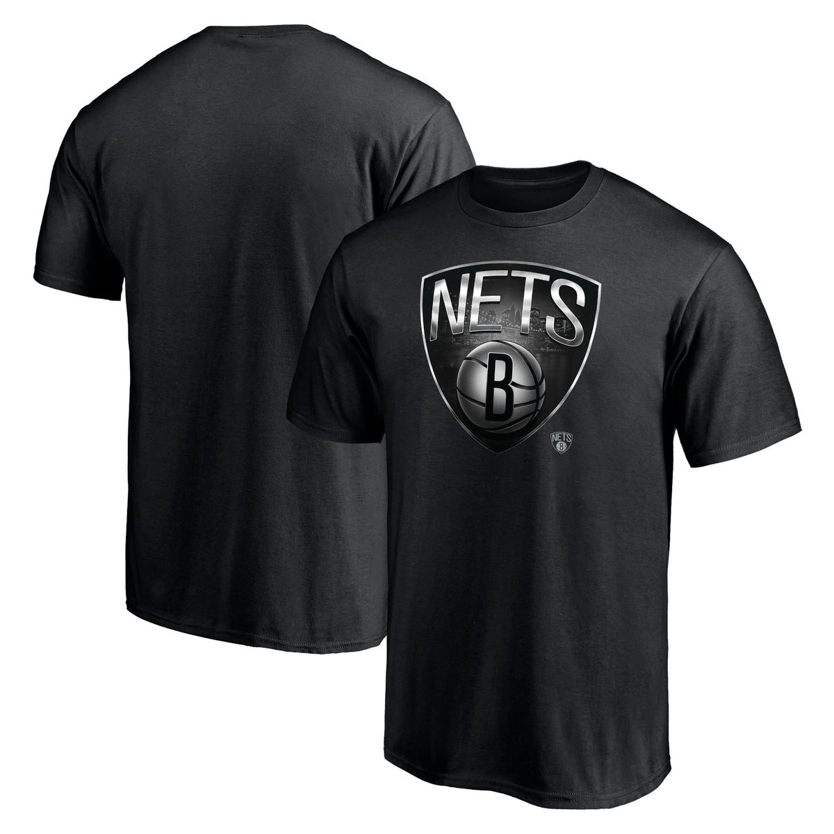 Men's Black Brooklyn Nets Midnight Mascot T-Shirt