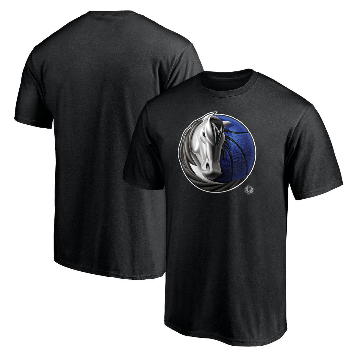 Men's Black Dallas Mavericks Midnight Mascot T-Shirt