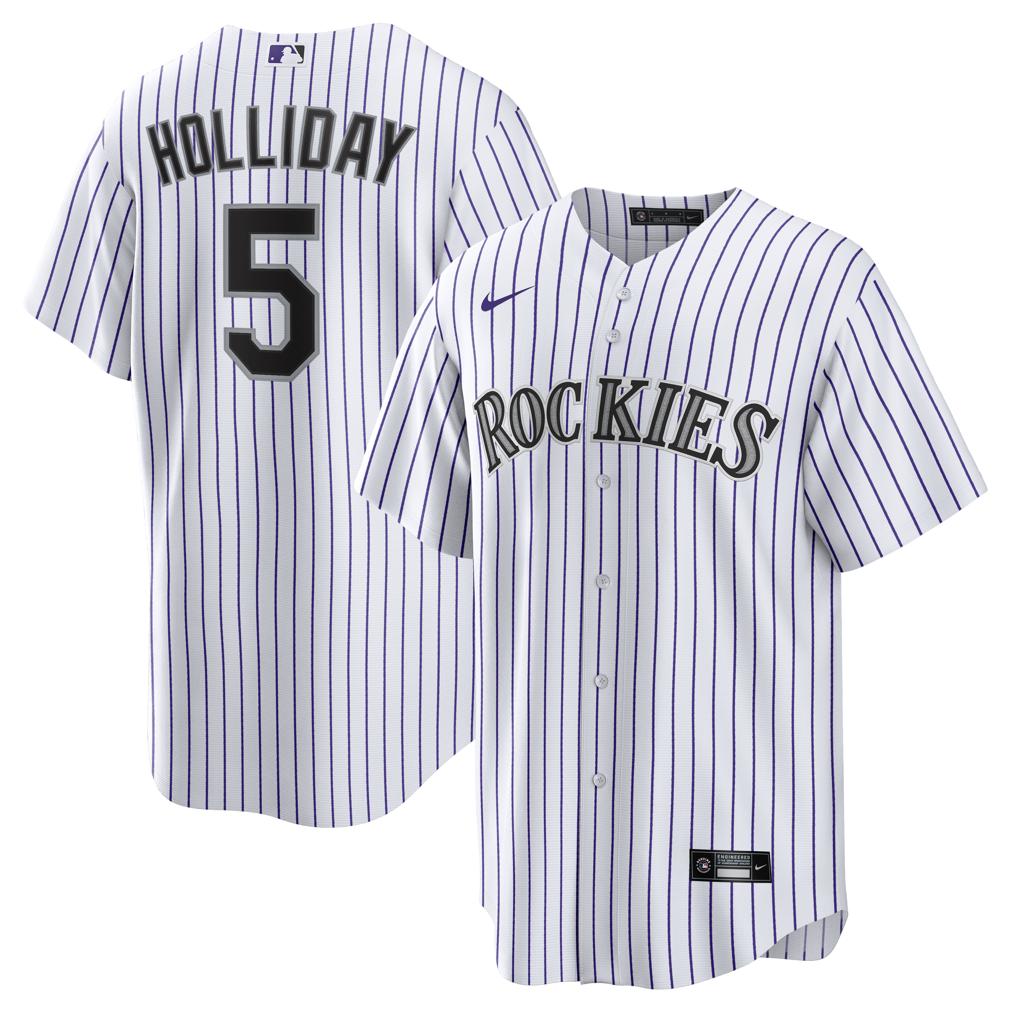 Men's Nike Matt Holliday White Colorado Rockies Home Retired Player Replica Jersey