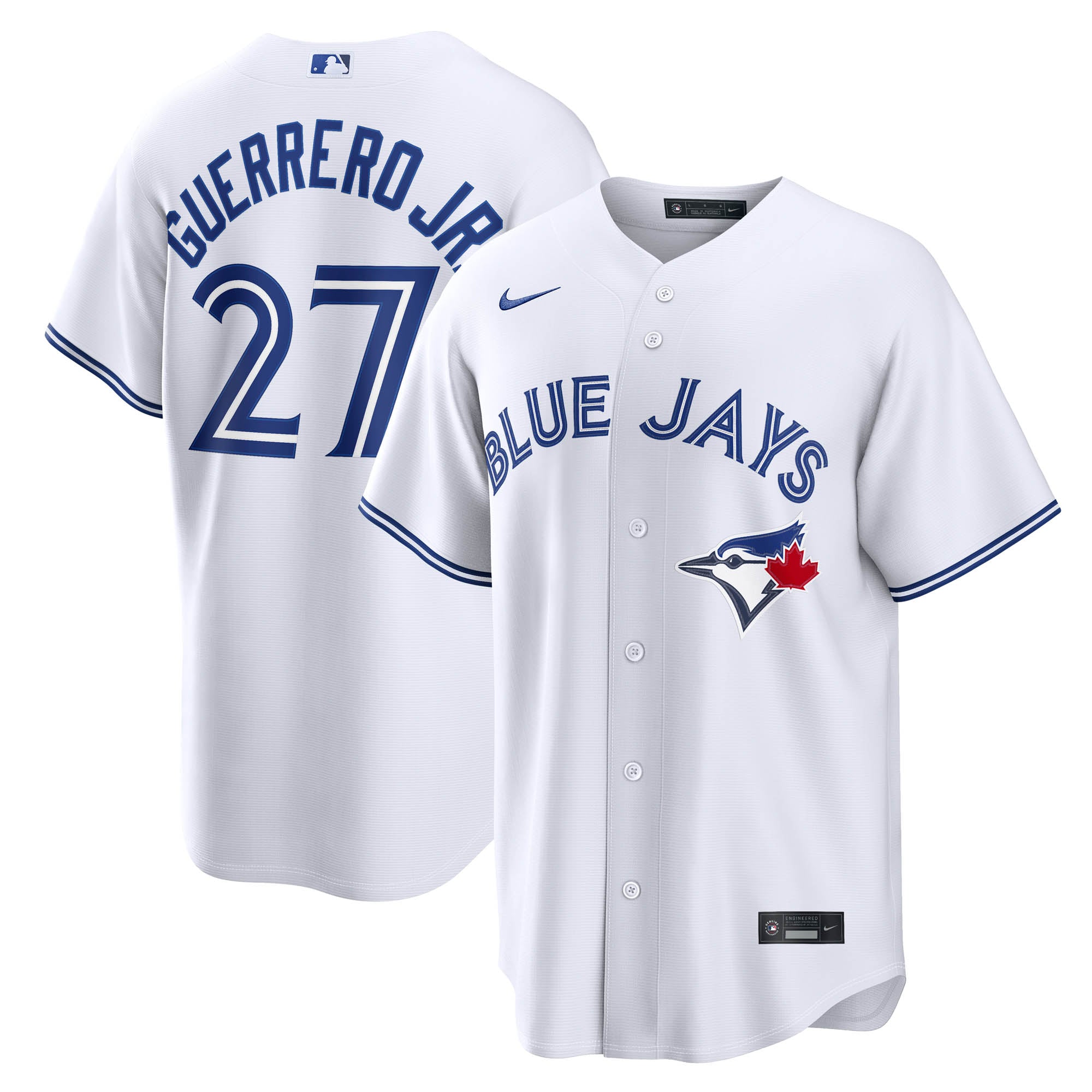 Men's Nike Vladimir Guerrero Jr. White Toronto Blue Jays Home Replica Jersey