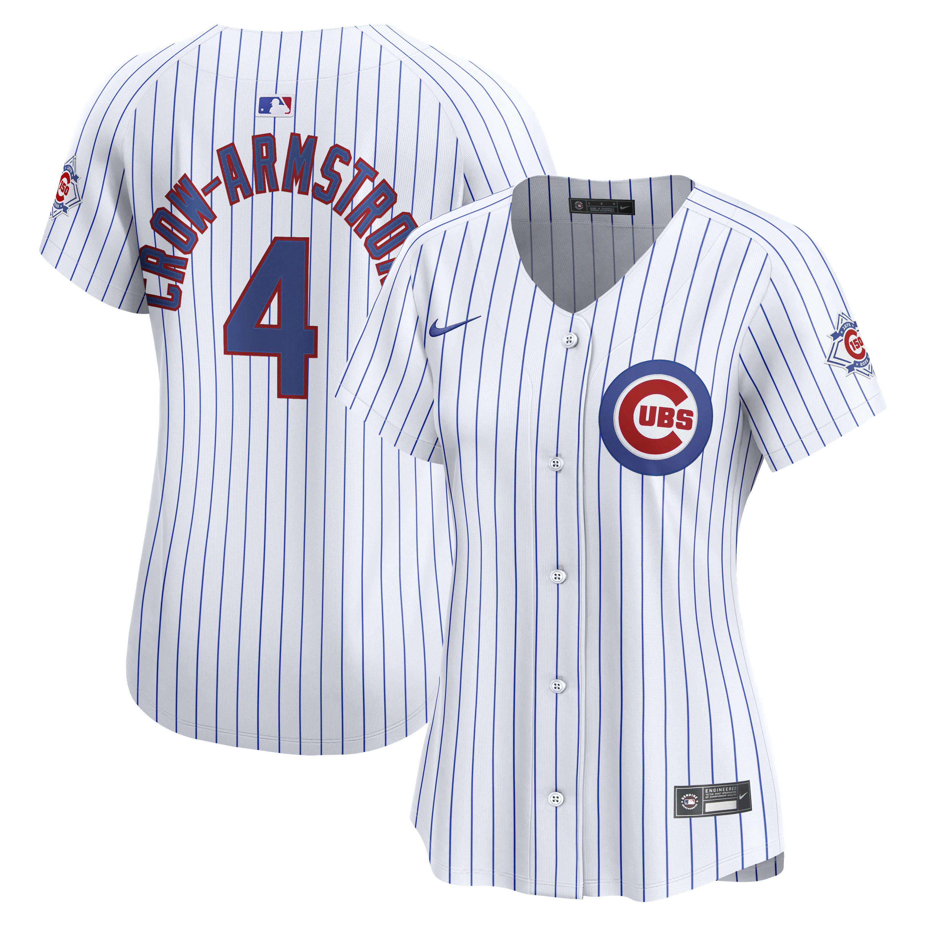 Women's Nike Pete Crow-Armstrong White Chicago Cubs 150th Anniversary Limited Jersey