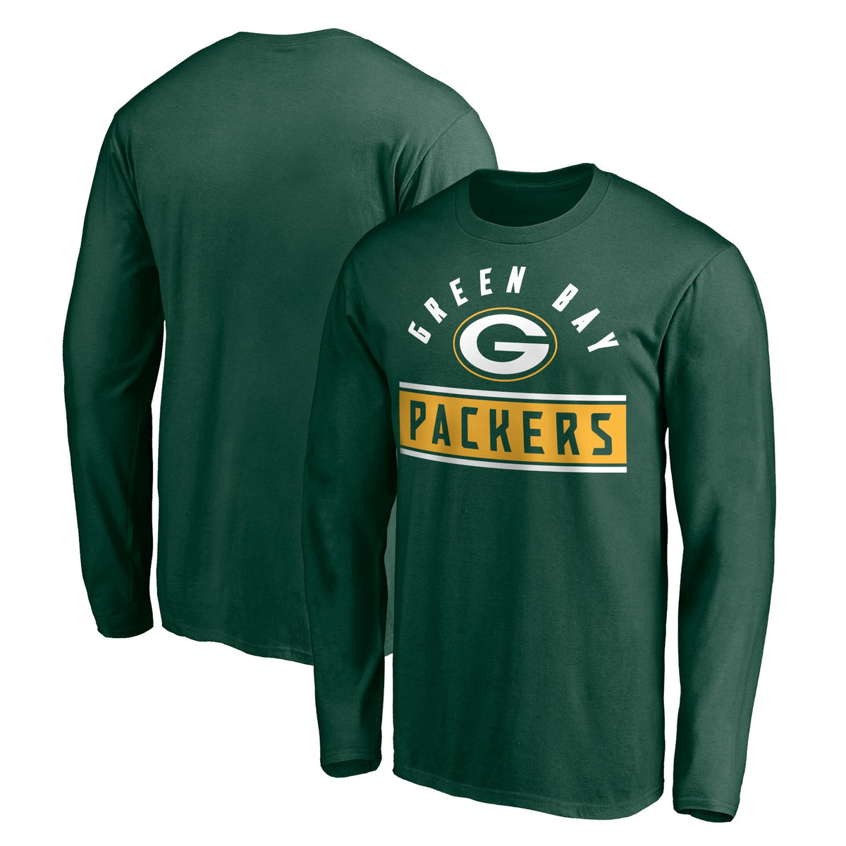 Men's Green Green Bay Packers Team Arch Knockout Long Sleeve T-Shirt