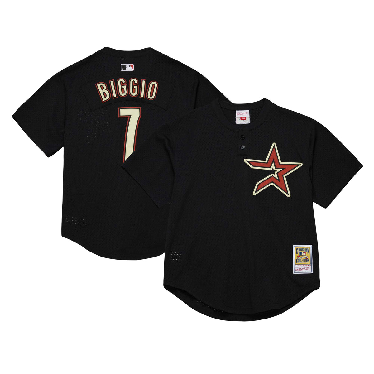 Men's Mitchell & Ness Craig Biggio Black Houston Astros Authentic Batting Practice Jersey