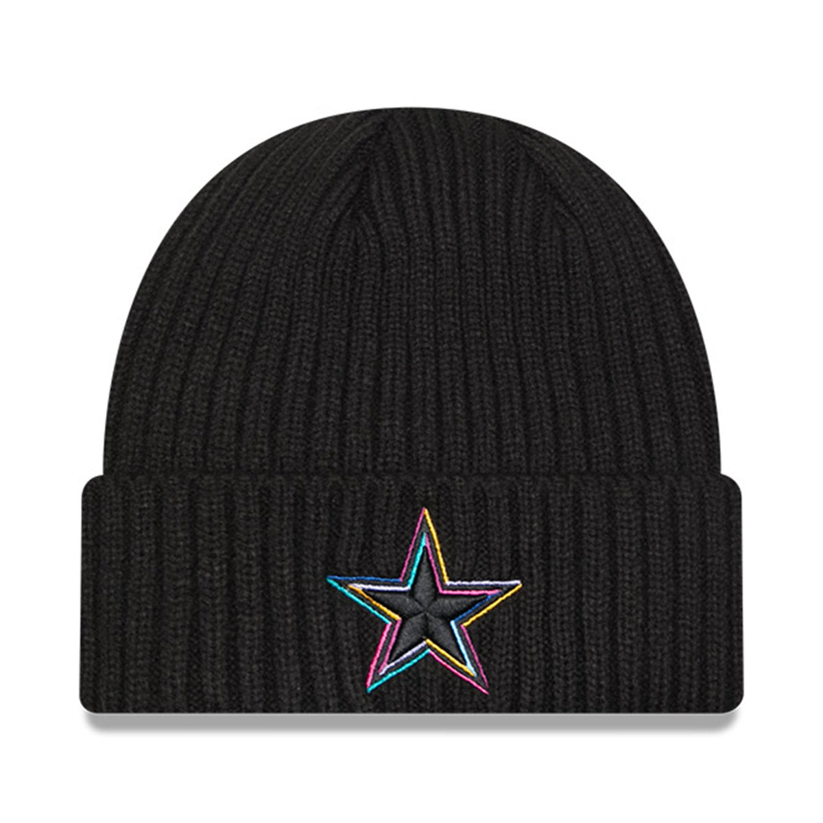 Men's New Era Black Dallas Cowboys 2024 NFL Crucial Catch Cuffed Knit Hat