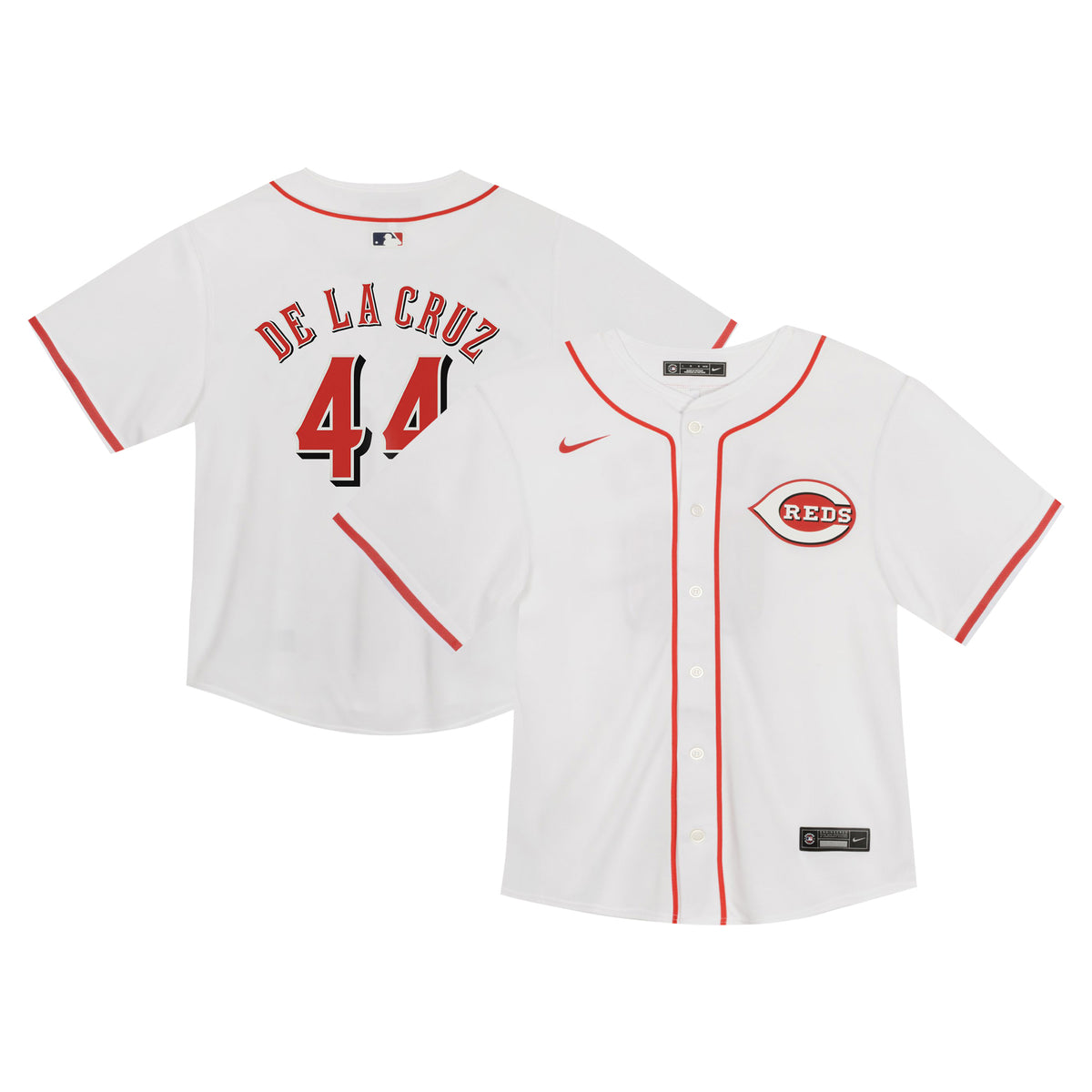 Infant Nike Elly De La Cruz White Cincinnati Reds Game Jersey