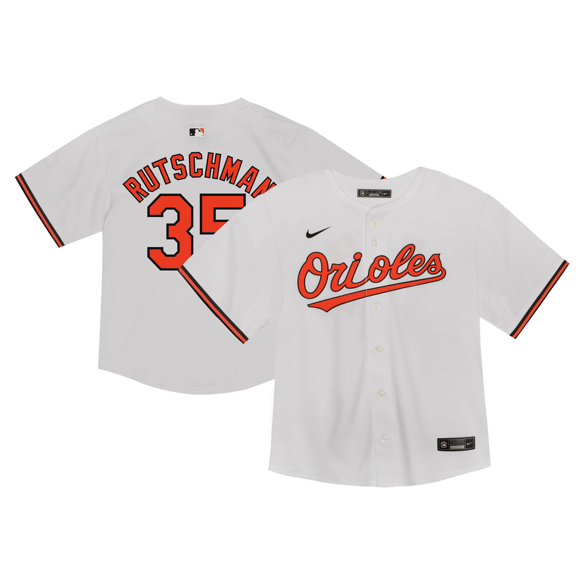 Infant Nike Adley Rutschman White Baltimore Orioles Game Jersey