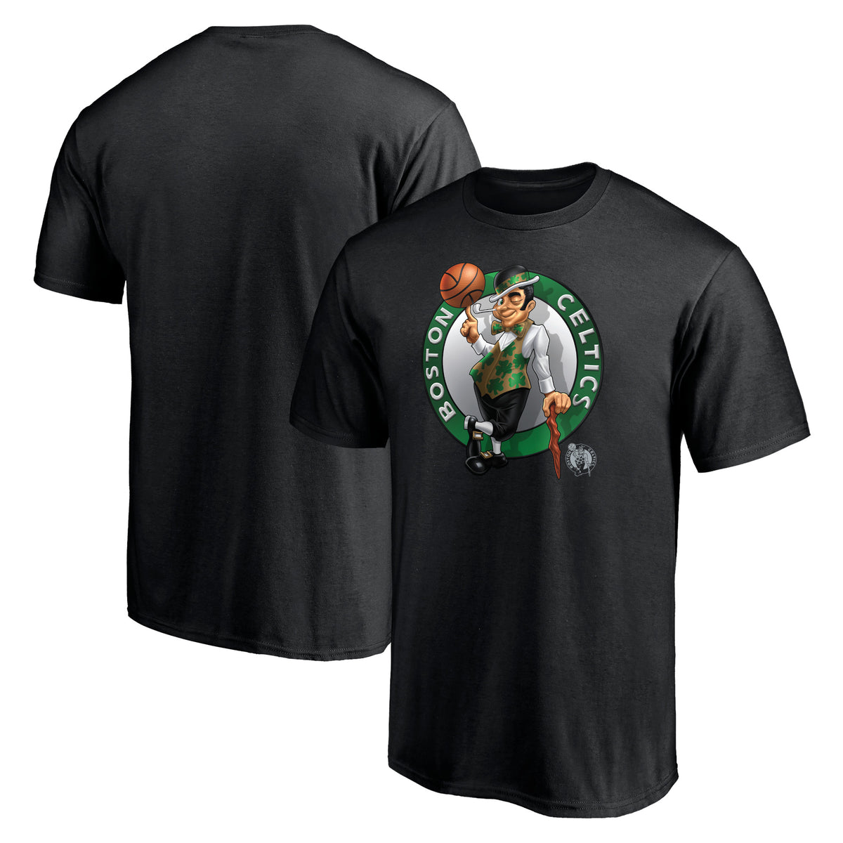 Men's Black Boston Celtics Midnight Mascot T-Shirt