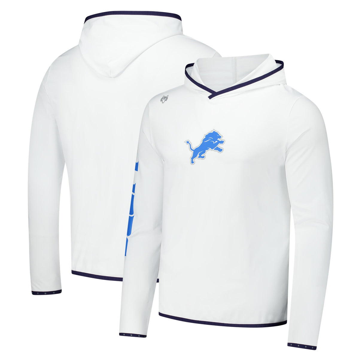 Men's Greyson Clothiers White Detroit Lions Colorado Long Sleeve Hoodie T-Shirt
