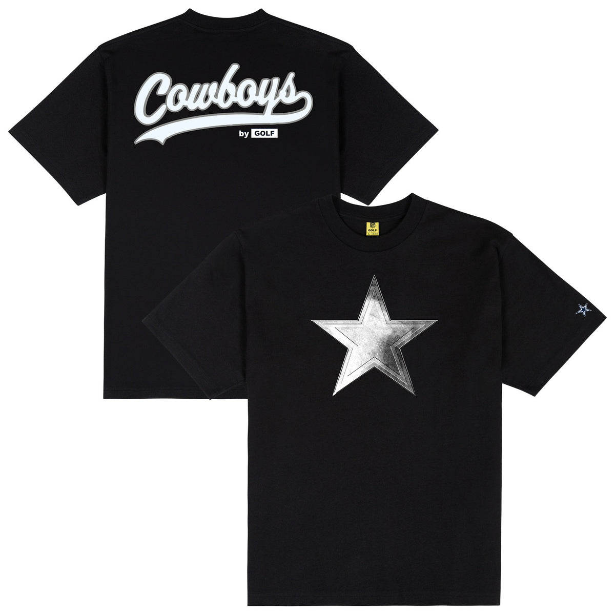 Men's GOLF WANG Black Dallas Cowboys Cutout T-Shirt