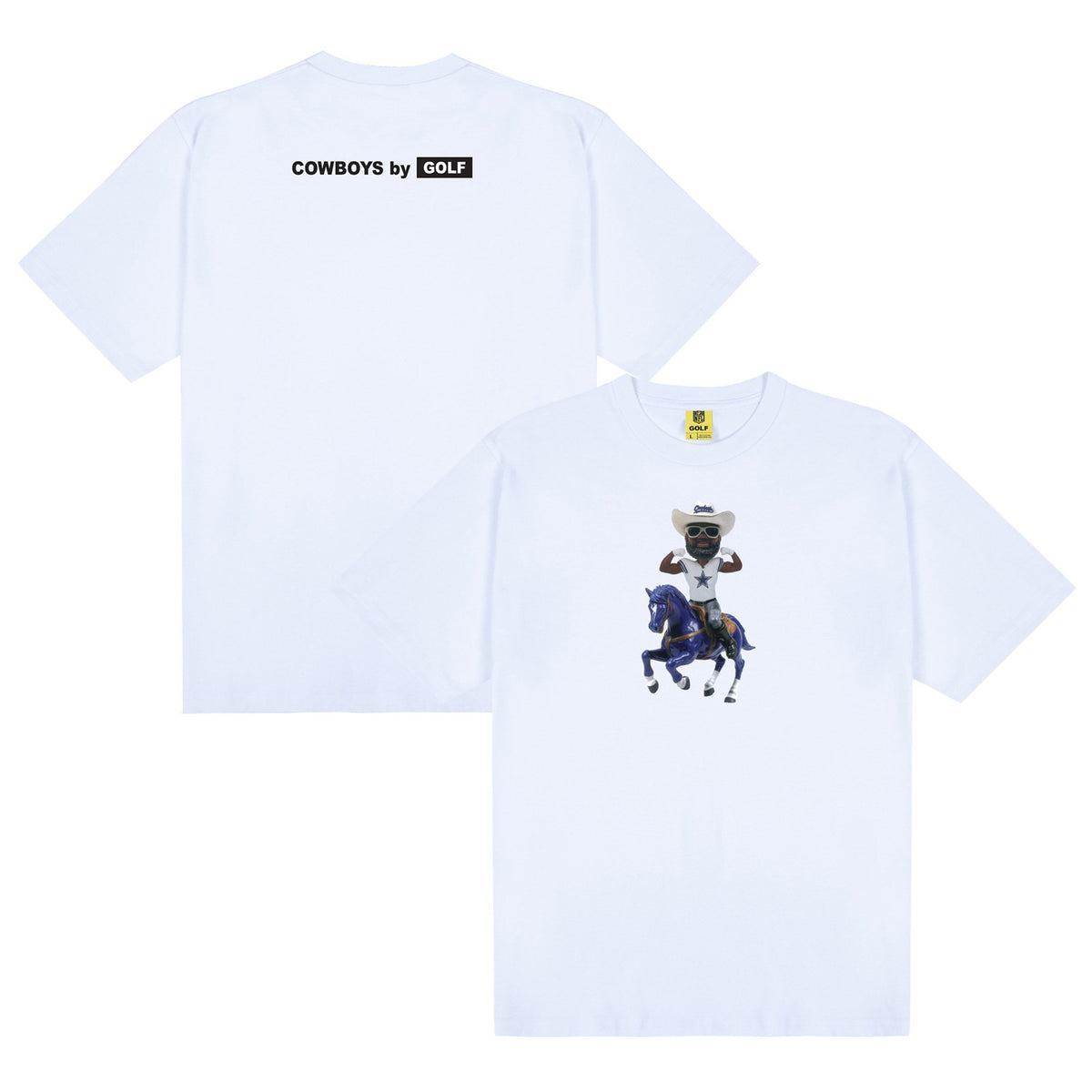Men's GOLF WANG White Dallas Cowboys Bobblehead T-Shirt