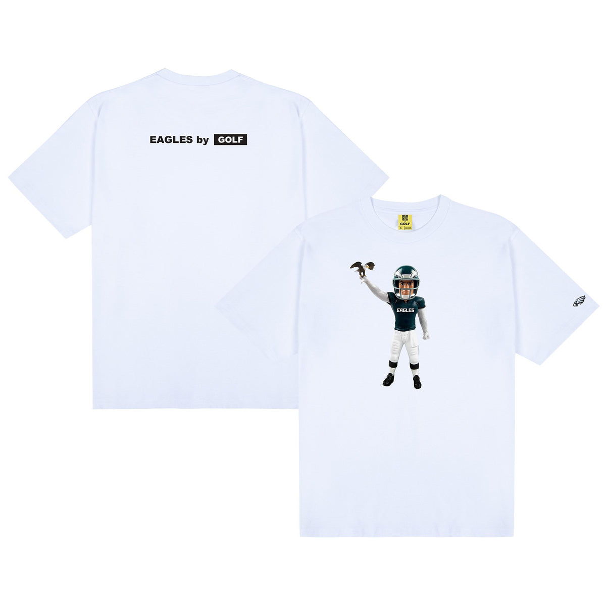Men's GOLF WANG White Philadelphia Eagles Bobblehead T-Shirt