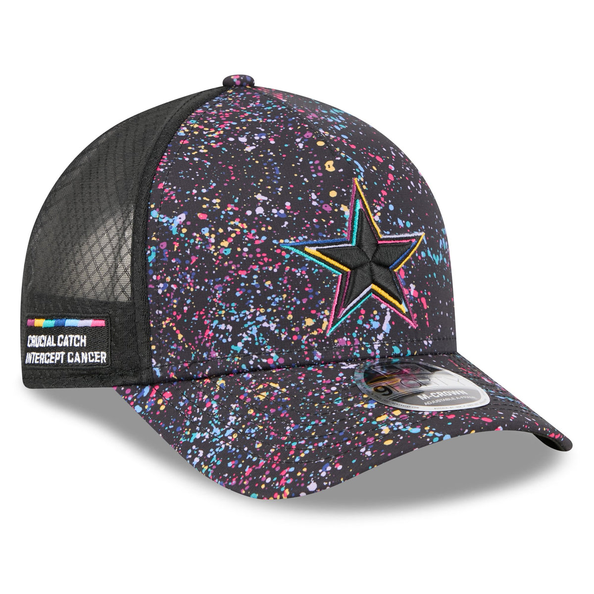 Men's New Era Black Dallas Cowboys 2025 NFL Crucial Catch 9FORTY Adjustable Hat