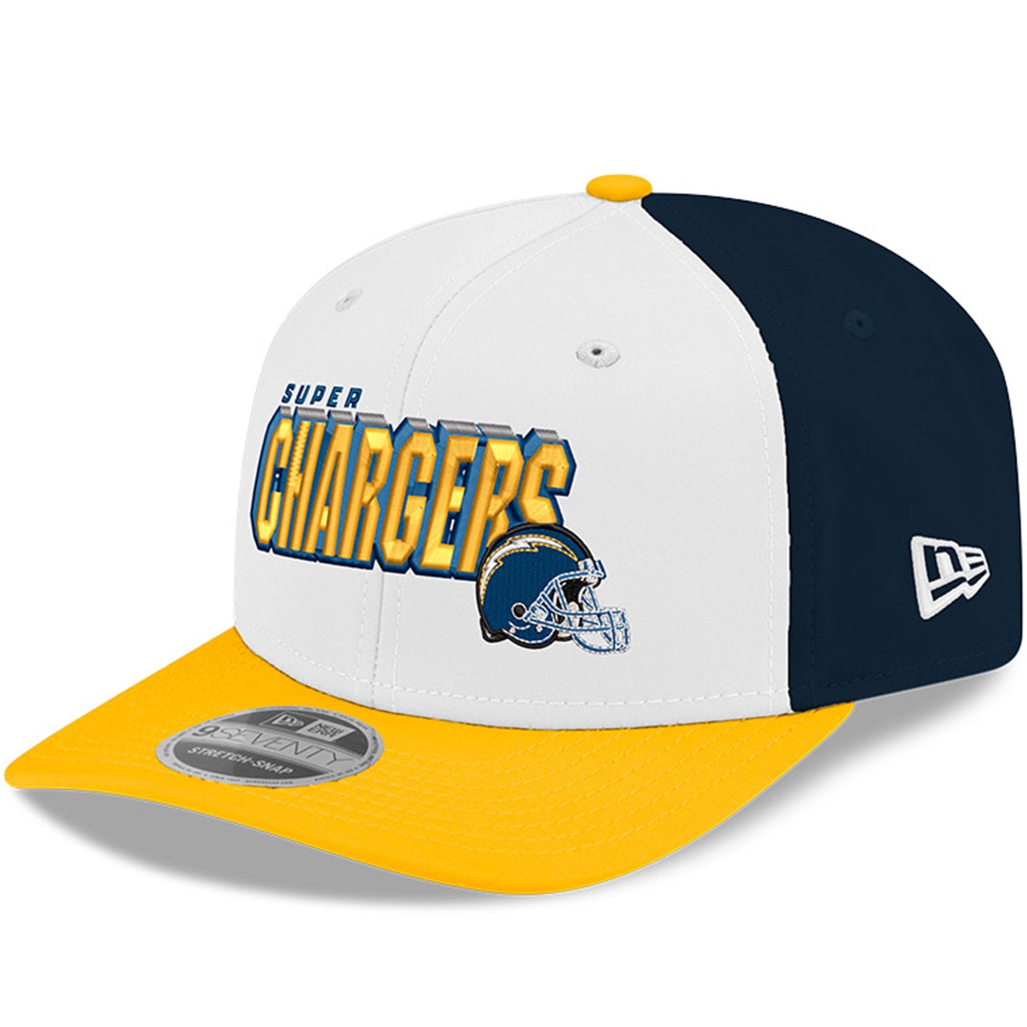 Men's New Era White/Gold Los Angeles Chargers Super Chargers 9SEVENTY Adjustable Hat