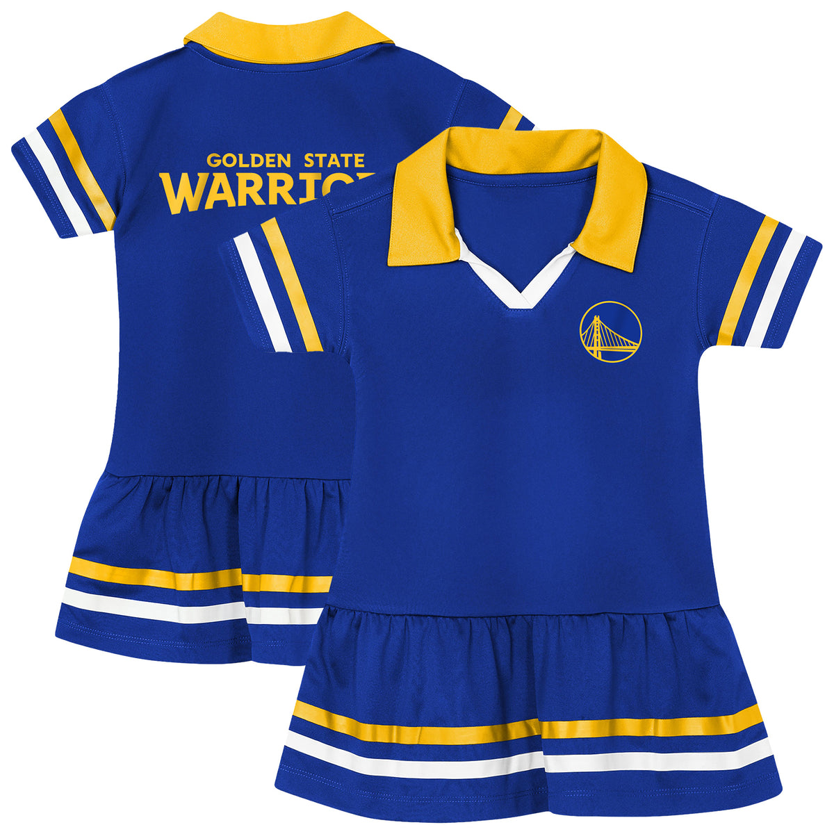 Girls Outerstuff Royal Golden State Warriors Star Player Fashion Dress