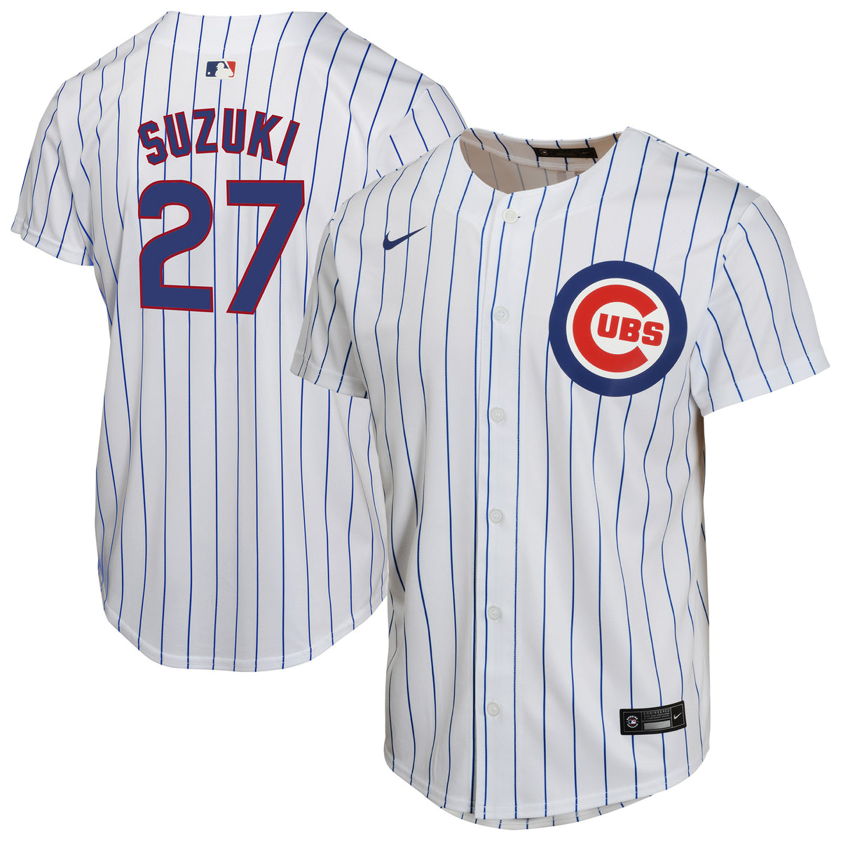 Youth Nike Seiya Suzuki White Chicago Cubs Home Game Jersey