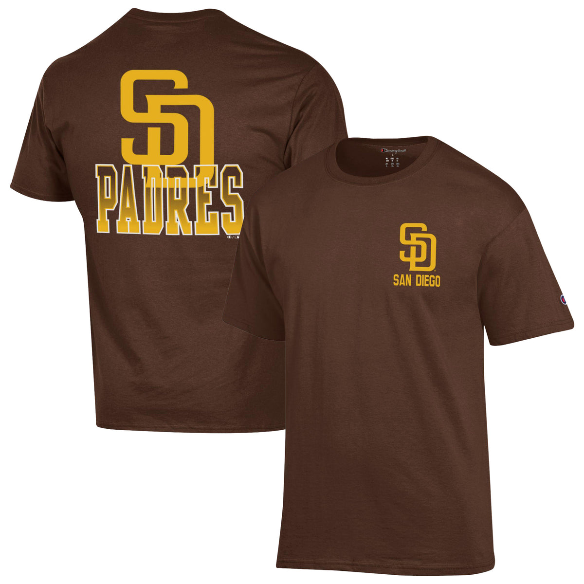 Men's Champion Brown San Diego Padres Jersey T-Shirt