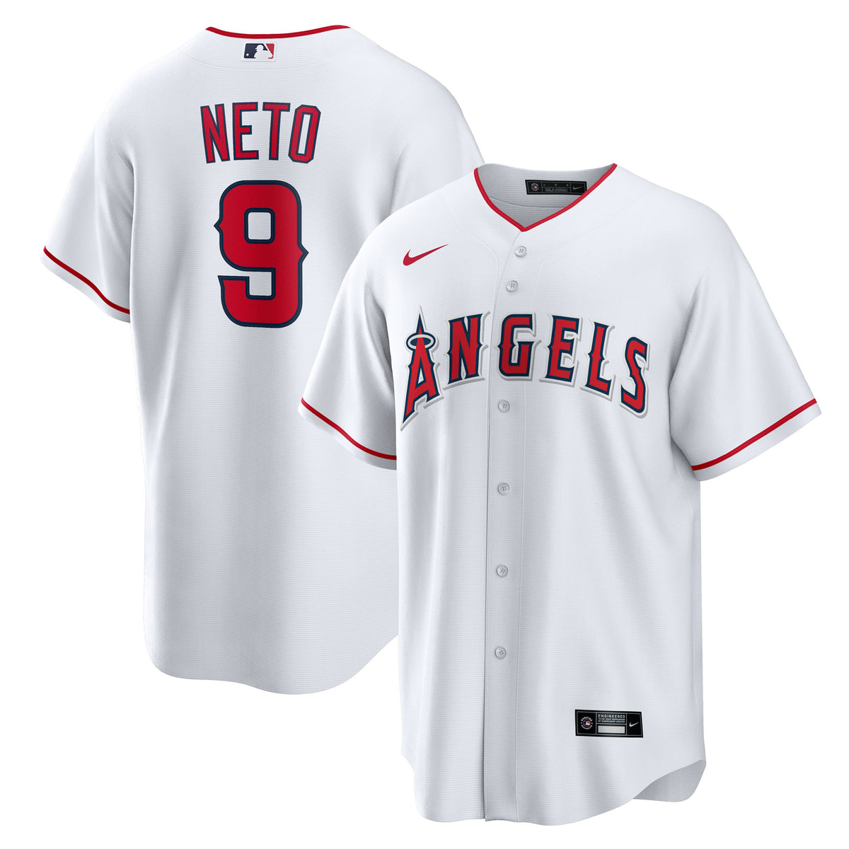 Youth Nike Zach Neto White Los Angeles Angels Home Replica Jersey