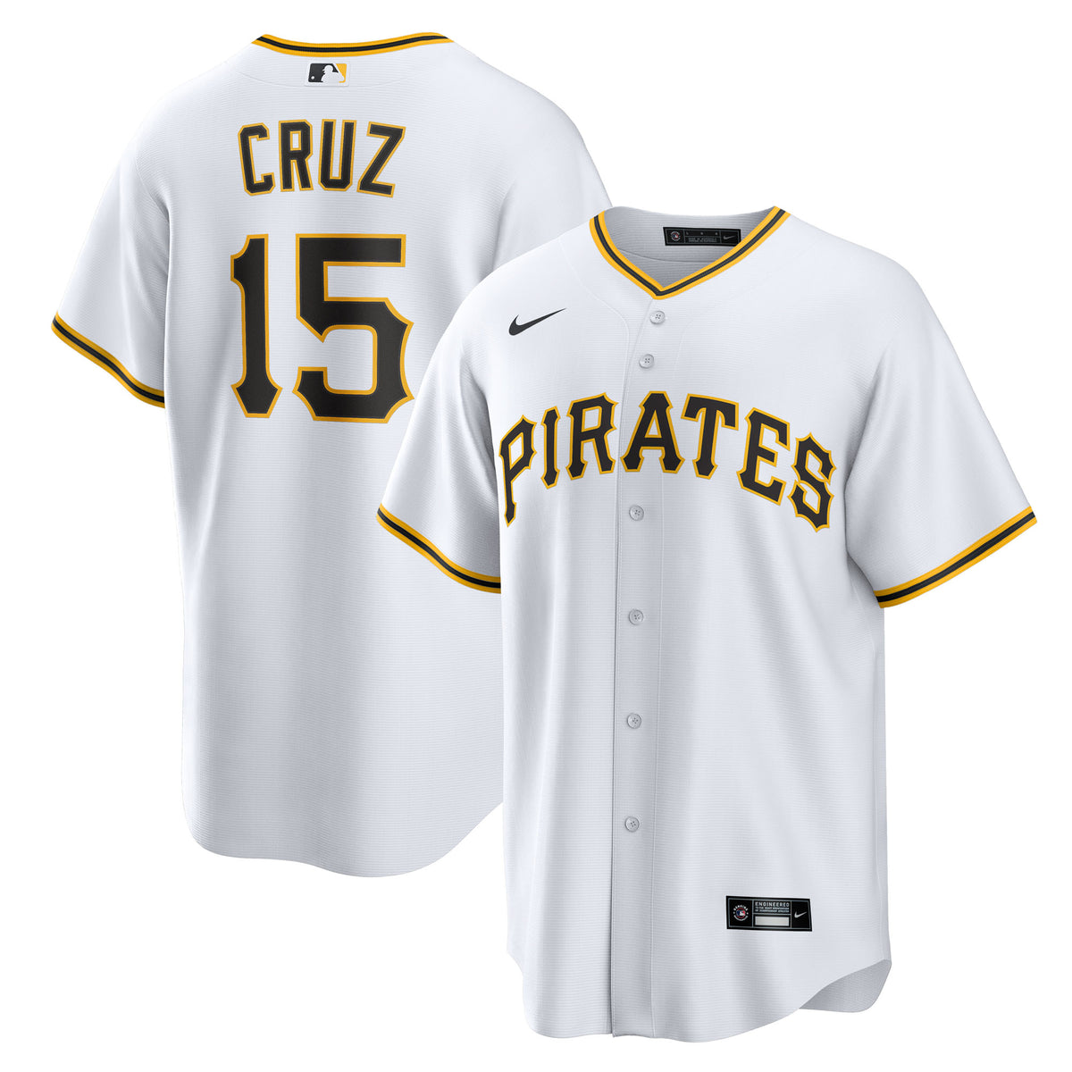 Youth Nike Oneil Cruz White Pittsburgh Pirates Home Replica Jersey