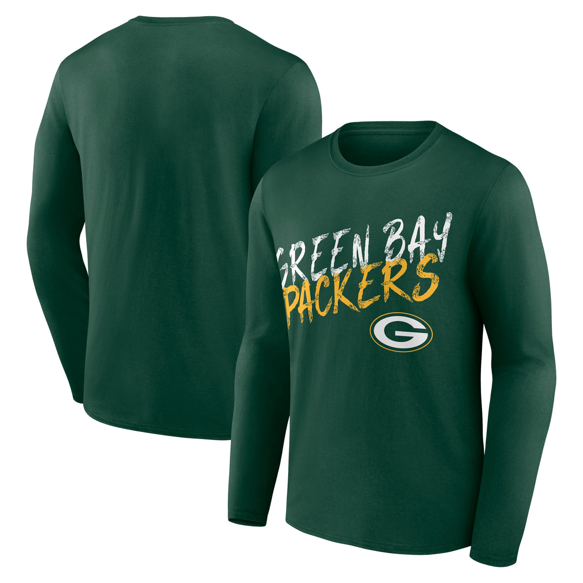 Men's Green Green Bay Packers Hustle Long Sleeve T-Shirt
